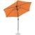 Parasol ogrodowy tarasowy okrągły uchylny z korbką śr. 270 cm pomarańczowy