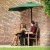 Półparasol przyścienny balkonowy tarasowy półokrągły 270 x 135 cm zielony