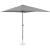 Parasol ogrodowy tarasowy prostokątny z korbką 200 x 300 cm ciemnoszary