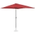 Parasol ogrodowy tarasowy prostokątny z korbką 200 x 300 cm bordowy