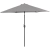 Parasol ogrodowy tarasowy okrągły uchylny z korbką śr. 270 cm ciemnoszary