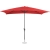 Parasol ogrodowy tarasowy prostokątny z korbką 200 x 300 cm czerwony