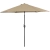 Parasol ogrodowy tarasowy okrągły uchylny z korbką śr. 270 cm szarobrązowy
