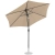 Parasol ogrodowy tarasowy okrągły uchylny z korbką śr. 270 cm szarobrązowy