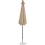 Parasol ogrodowy tarasowy okrągły uchylny z korbką śr. 270 cm szarobrązowy