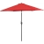 Parasol ogrodowy tarasowy okrągły uchylny z korbką śr. 270 cm czerwony