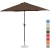 Parasol ogrodowy tarasowy okrągły uchylny z korbką śr. 270 cm brązowy