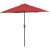 Parasol ogrodowy tarasowy okrągły uchylny z korbką śr. 270 cm bordowy