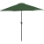 Parasol ogrodowy tarasowy okrągły uchylny z korbką śr. 270 cm zielony
