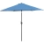 Parasol ogrodowy tarasowy okrągły uchylny z korbką śr. 270 cm niebieski