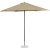 Parasol ogrodowy tarasowy okrągły śr. 270 cm szarobrązowy