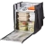 Torba plecak obiadowy termiczny do transportu lunchbox pizzy z półką 28 x 35.5 x 43 cm