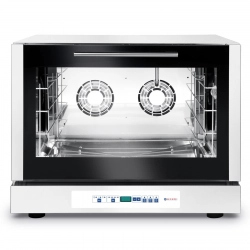 Piec konwekcyjny piekarniczy z nawilżaniem 4 blachy 60x40cm programowalny 6400W 400V - Hendi 225059