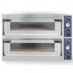 Piec do pizzy i ciasta TRAYS 44 drzwiczki przeszklone blachy piekarnicze 60x40cm 13.8kW 8 pizz śr. 40cm