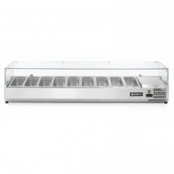 Nadstawa z witryną chłodniczą 9 x GN 1/3 szer. 200cm - Hendi 232996
