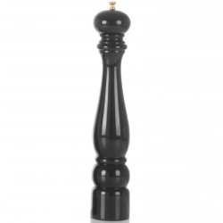 Młynek do pieprzu drewniany HELICOIL czarny 400mm - Hendi 469149