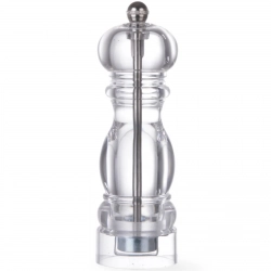 Młynek do mielenia pieprzu przypraw HELICOIL przeźroczysty wys. 180mm - Hendi 469323