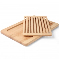 Deska do krojenia chleba z wyjmowaną kratką drewniana 480 x 325 mm - Hendi 505151