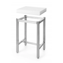 Kloc masarski z polietylenu 400x500x80mm na podstawie stalowej - Hendi 505687