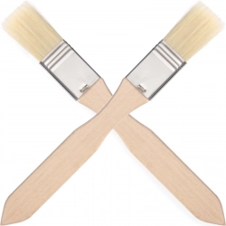 Pędzelek cukierniczy do smarowanai płaski 20x210mm ZESTAW 2szt. - HENDI 515228