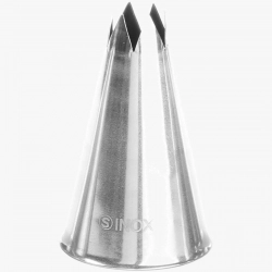 Końcówka tylka gwiazdka do rękawów worków cukierniczych stalowa śr. 9mm - HENDI 551271