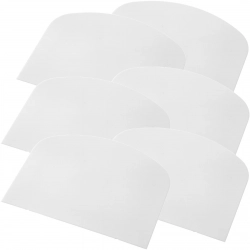 Skrobka cukiernicza do ciasta PÓŁOKRĄGŁA 130x100mm - ZESTAW 6szt.  - HENDI 554197