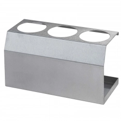 Ekspozytor stojak stalowy do butelek dyspenserów do sosów 3 x 0.35L śr. 55mm  - Hendi 557976