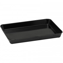 Pojemnik taca na mięso i żywność z melaminy 290x160x35mm czarny - Hendi 568101