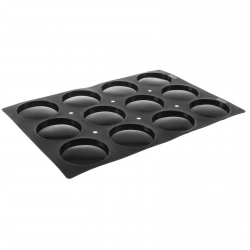 Foremki silikonowe nieprzywierające do pieczenia 12x DISC 600x400mm Hendi 676295
