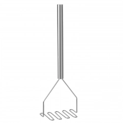 Ubijak tłuczek do ziemniaków puree profesjonalny ze stali nierdzewnej dł. 710mm - Hendi 693216