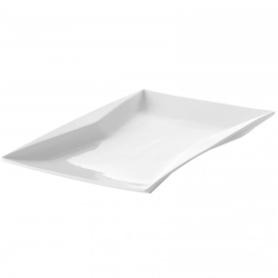 Półmisek dekoracyjny prostokątny TORRO 360x240mm biała porcelana - Hendi 783658