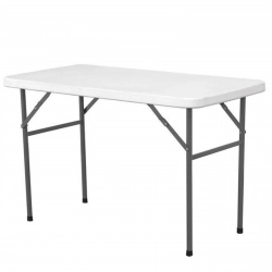Stół cateringowy składany biały 122x61cm do 130kg - Hendi 810934