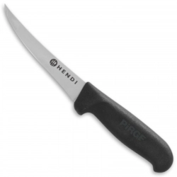 Nóż rzeźniczy do trybowania i filetowania mięsa zakrzywiony dł. 120 mm - Hendi 840122