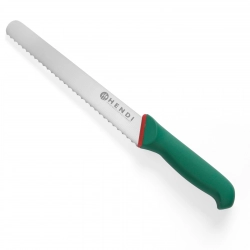 Nóż do chleba pieczywa z ząbkowanym ostrzem Green Line 335mm Hendi 843314