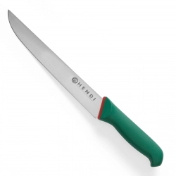 Nóż kuchenny do wędlin i pieczeni Green Line  dł. 345mm - Hendi 843901