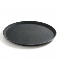 Taca kelnerska antypoślizgowa odporna okrągła śr. 28cm - czarna
