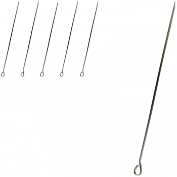 Szpilki szpatuły do szaszłyków stalowe 35cm ZESTAW 6szt.