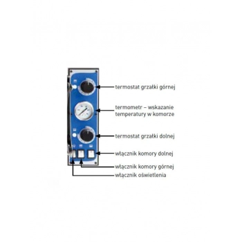 Piec do pizzy podwójny Basic XL 44 8 pizz 12000W - Hendi 226957