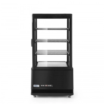 Witryna chłodnicza cukiernicza 3 półki 68L LED - czarna