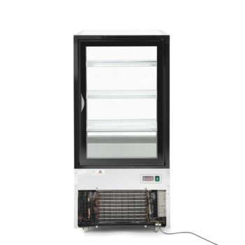 Witryna chłodnicza cukiernicza 3-półkowa jezdna LED 300L