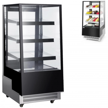 Witryna chłodnicza cukiernicza 3-półkowa jezdna LED 300L