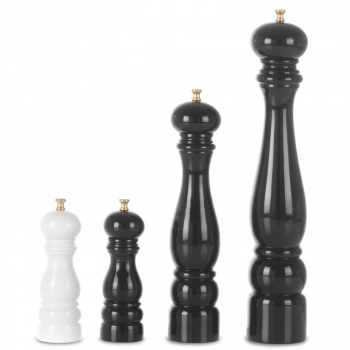 Młynek do pieprzu drewniany HELICOIL biały 180mm - Hendi 469286