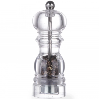 Młynek do mielenia pieprzu przypraw HELICOIL przeźroczysty wys. 140mm - Hendi 469316