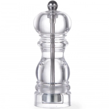 Młynek do mielenia pieprzu przypraw HELICOIL przeźroczysty wys. 140mm - Hendi 469316