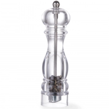 Młynek do mielenia pieprzu przypraw HELICOIL przeźroczysty wys. 210mm - Hendi 469330