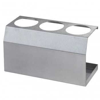 Ekspozytor stojak stalowy do butelek dyspenserów do sosów 3 x 0.35L śr. 55mm  - Hendi 557976