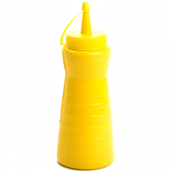 Dyspenser dozownik do sosów zimnych Easy Squeeze 600ml żółty - Hendi 558423