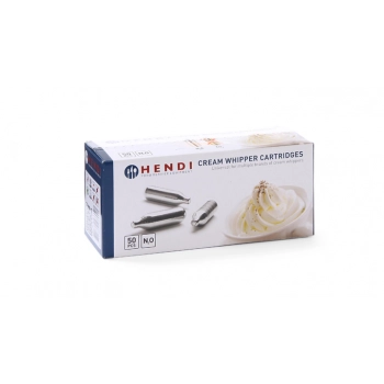 Naboje do syfonu do bitej śmietany z gazem N2O 50 szt. - Hendi 586907