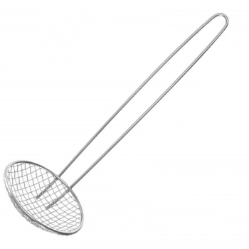 Cedzak sitko do smażenia w głębokim oleju ze stali nierdzewnej śr. 100 mm - Hendi 640104