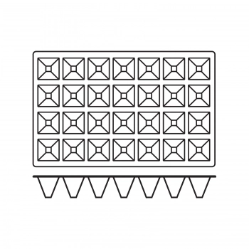 Foremki silikonowe nieprzywierające do pieczenia PYRAMIDE GN 1/1 Hendi 676370
